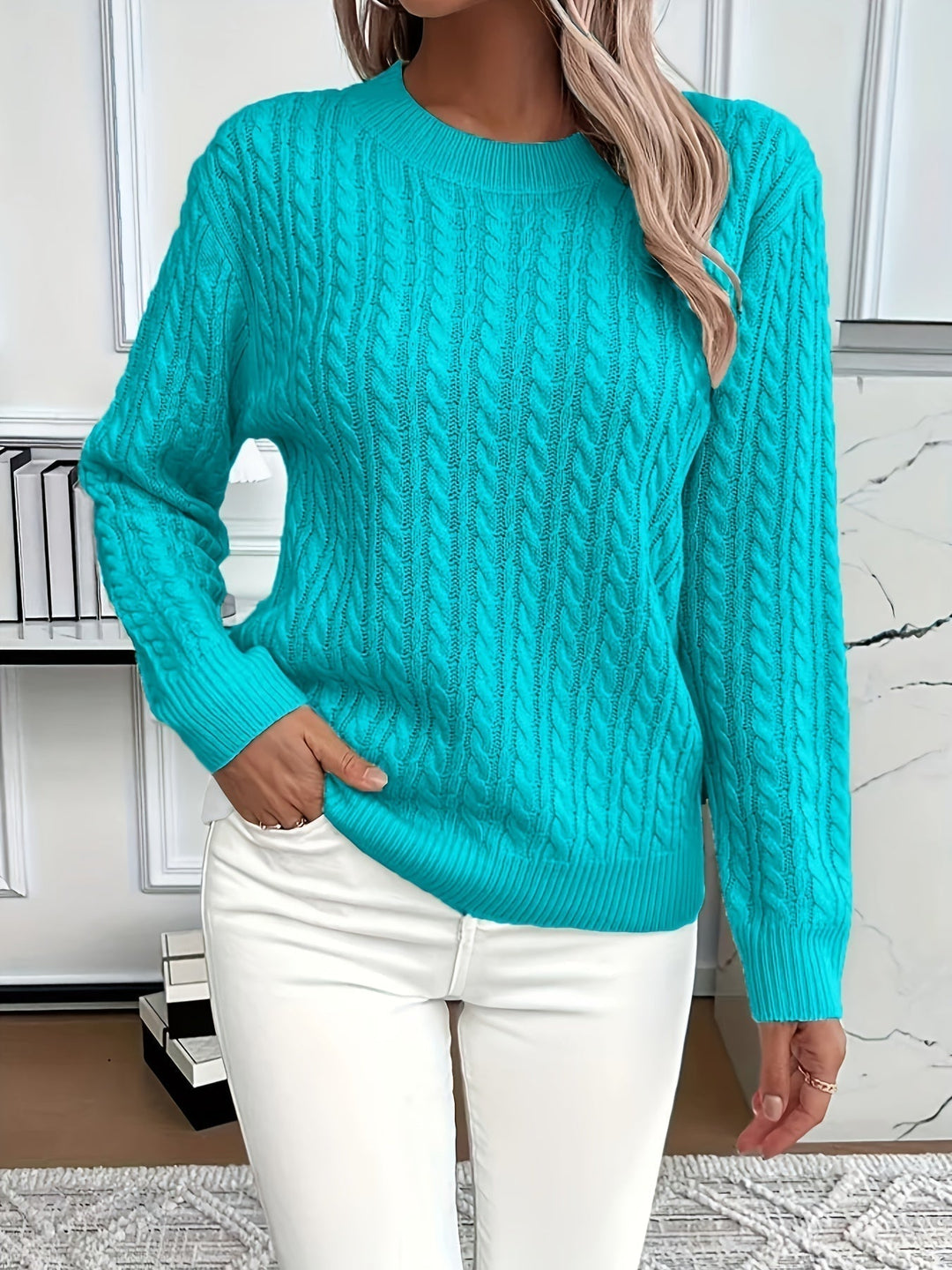 BERNILA | WINTER CABLE KNIT JUMPER