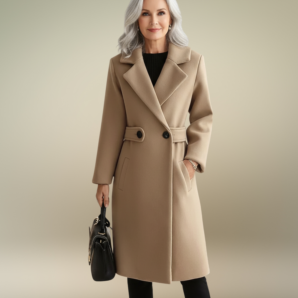Clara - Wool Coat with Belt