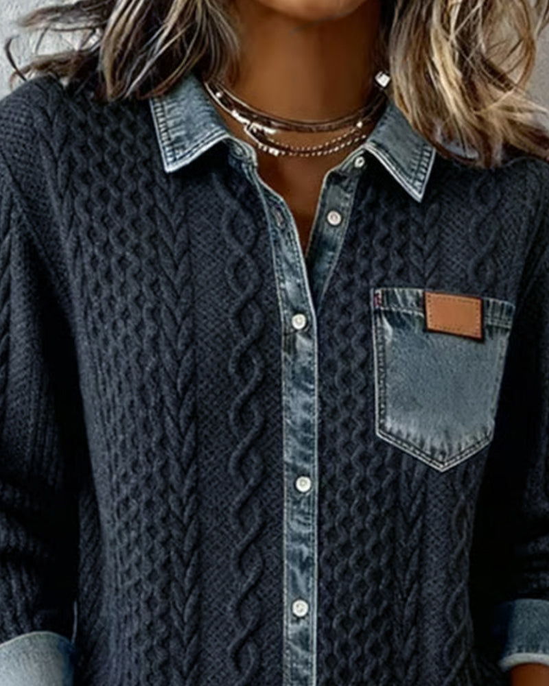 LUNA™ | Cotton Blend Knit Shirt