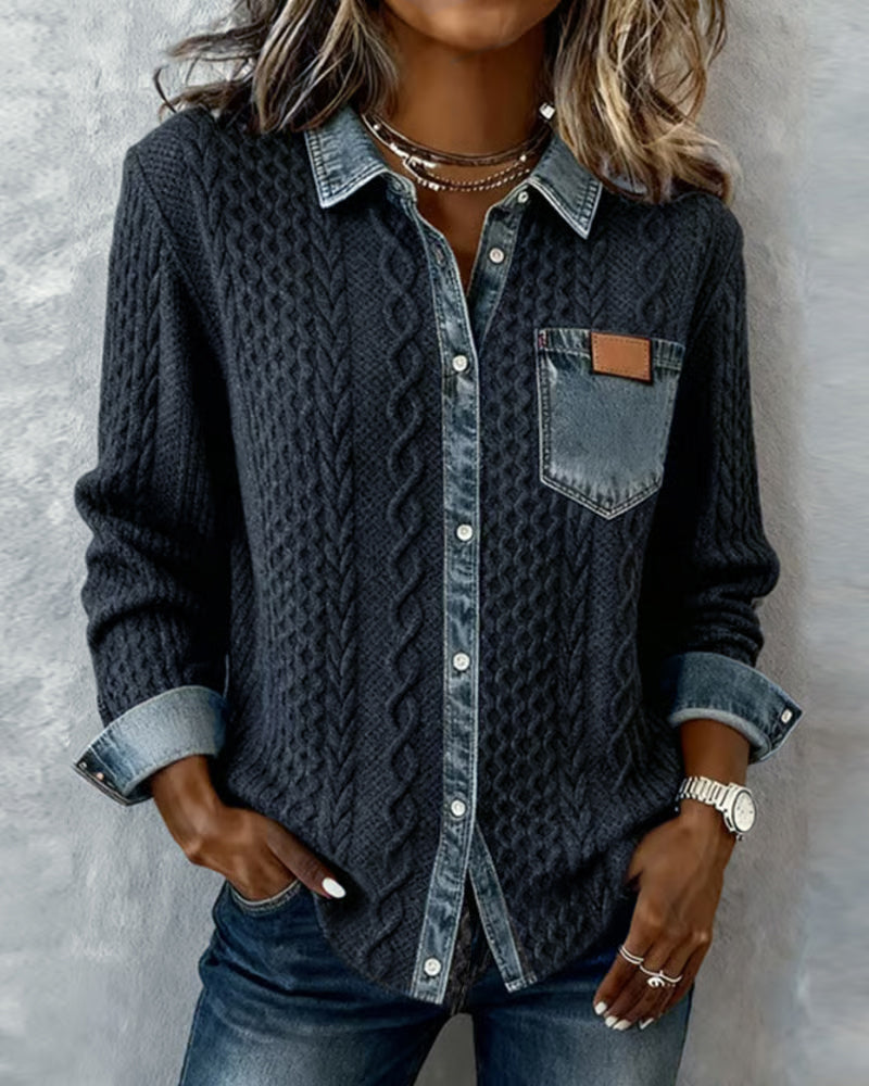 LUNA™ | Cotton Blend Knit Shirt