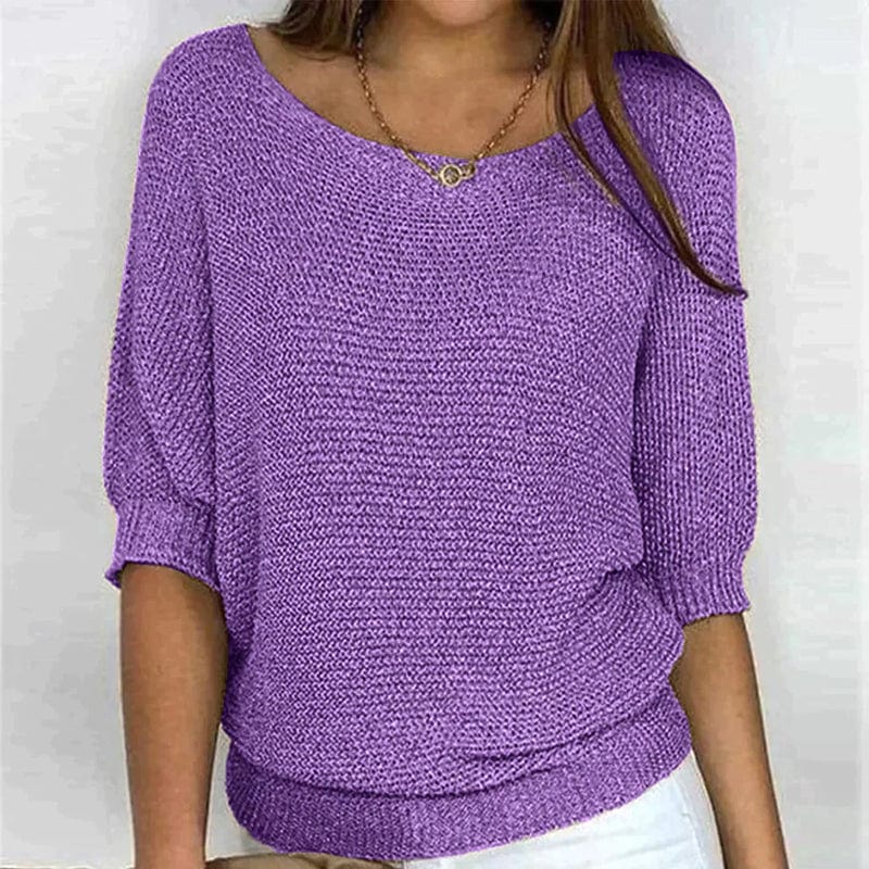 Roundelle | Three Quarter Sleeve Sweater