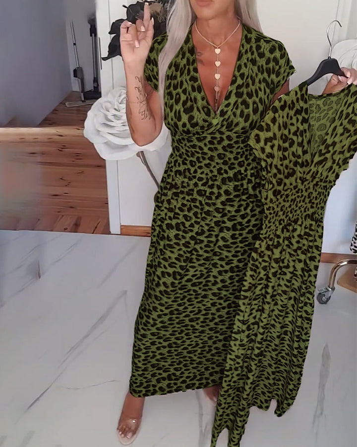 ELIZA™ | Leopard Midi Dress