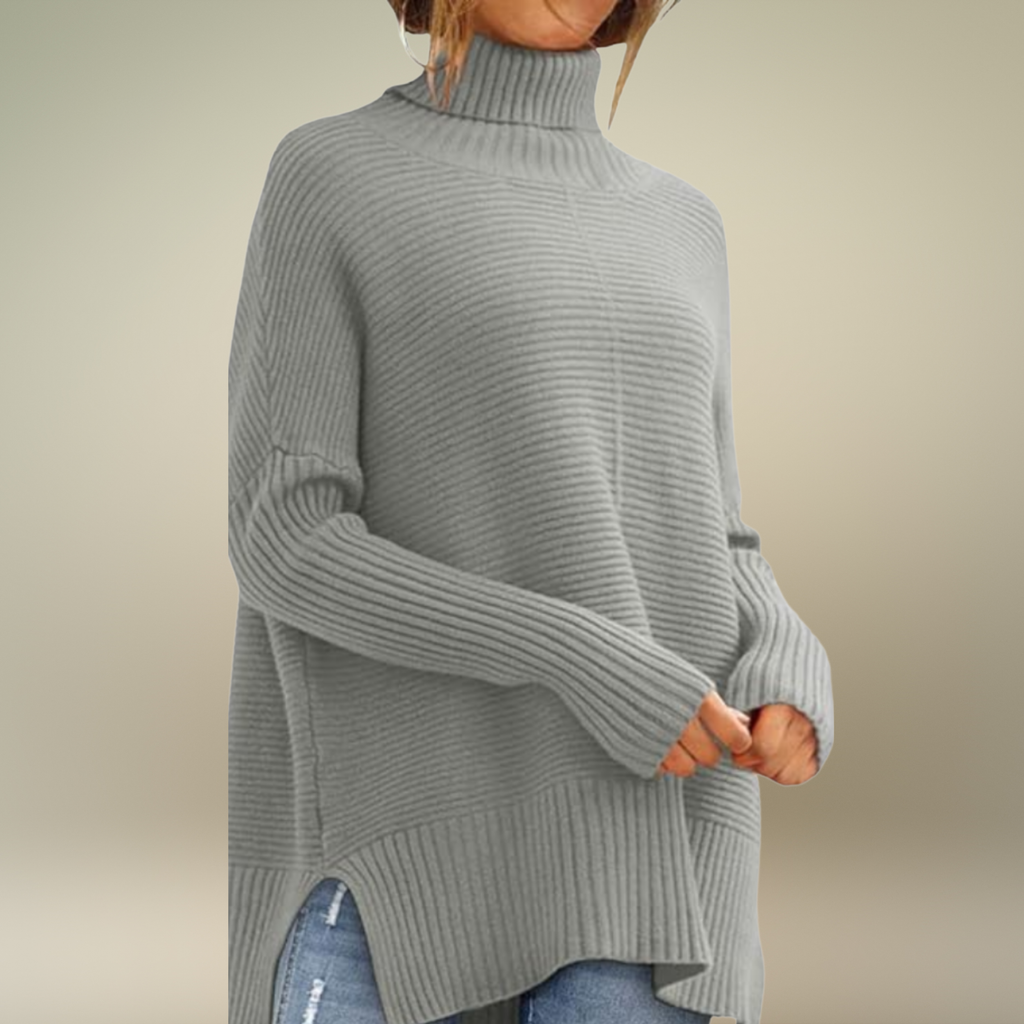 AERONWEN | RIBBED TURTLENECK KNIT JUMPER