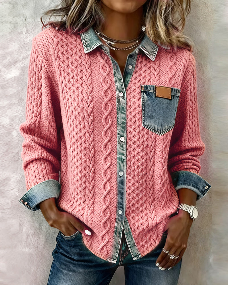 LUNA™ | Cotton Blend Knit Shirt