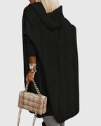 HONORIA | HOODED CABLE-KNIT CARDIGAN