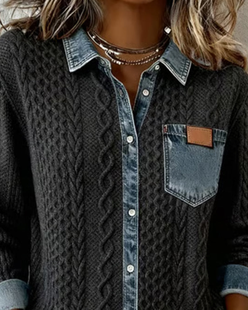 LUNA™ | Cotton Blend Knit Shirt