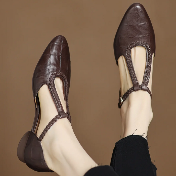 Elara | Classic Leather Mary Janes