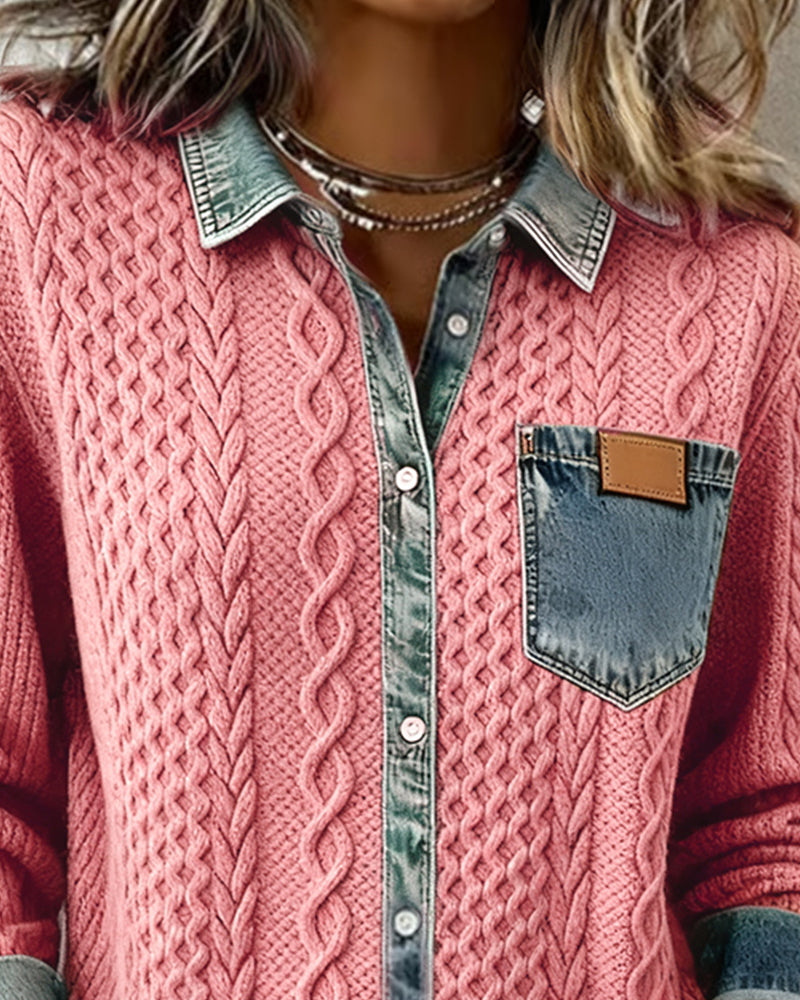 LUNA™ | Cotton Blend Knit Shirt
