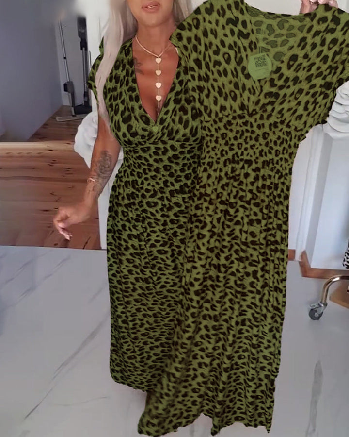 ELIZA™ | Leopard Midi Dress