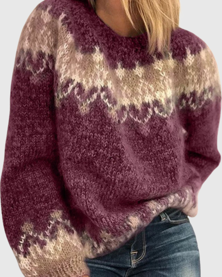 MAJA | NORDIC PATTERN SWEATER