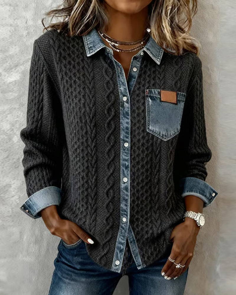 LUNA™ | Cotton Blend Knit Shirt