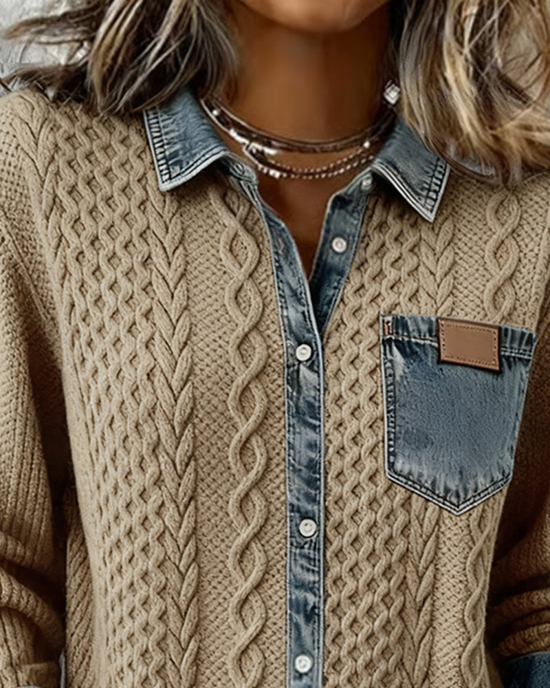 LUNA™ | Cotton Blend Knit Shirt