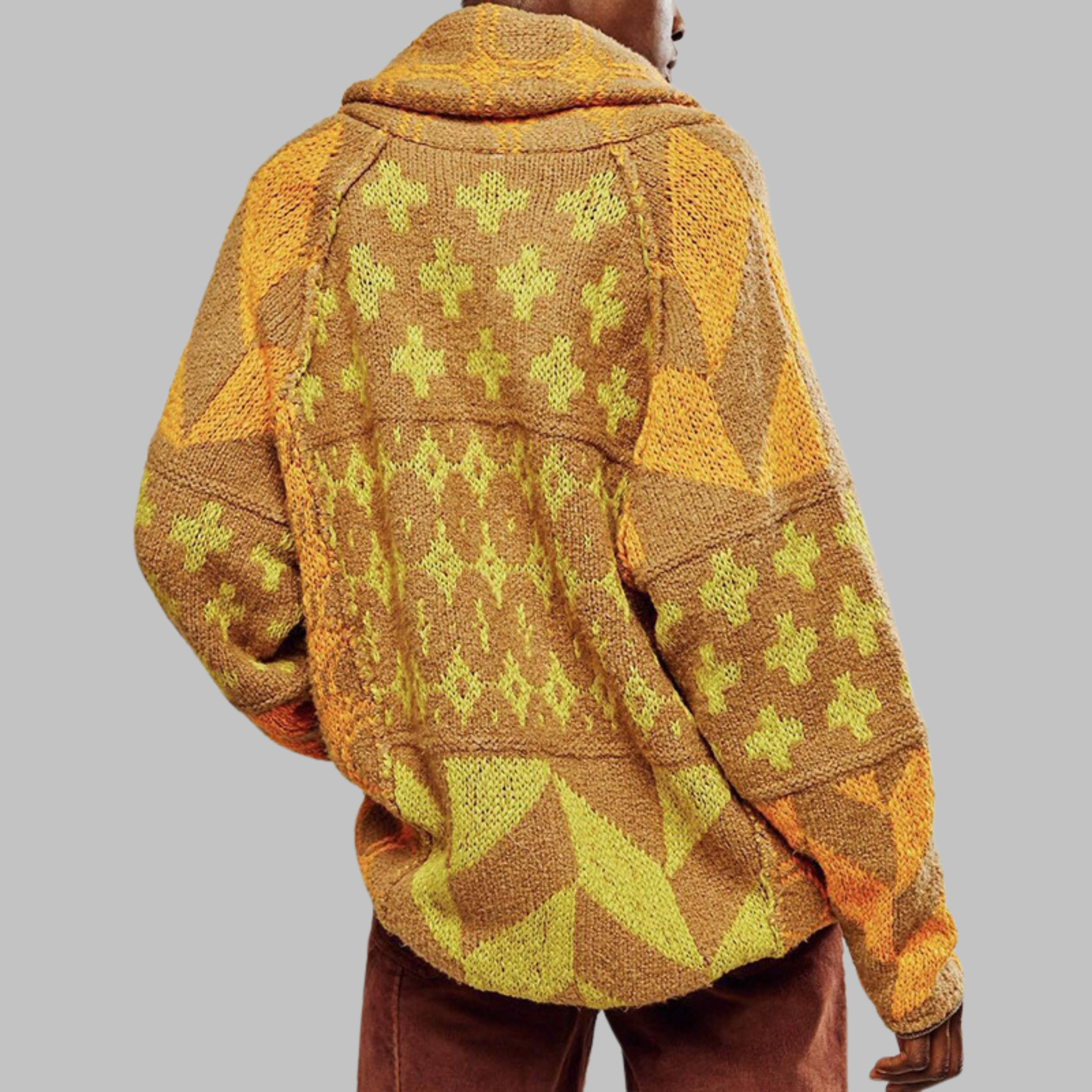 FLORA | VINTAGE BUTTON-DOWN OVERSIZED CARDIGAN