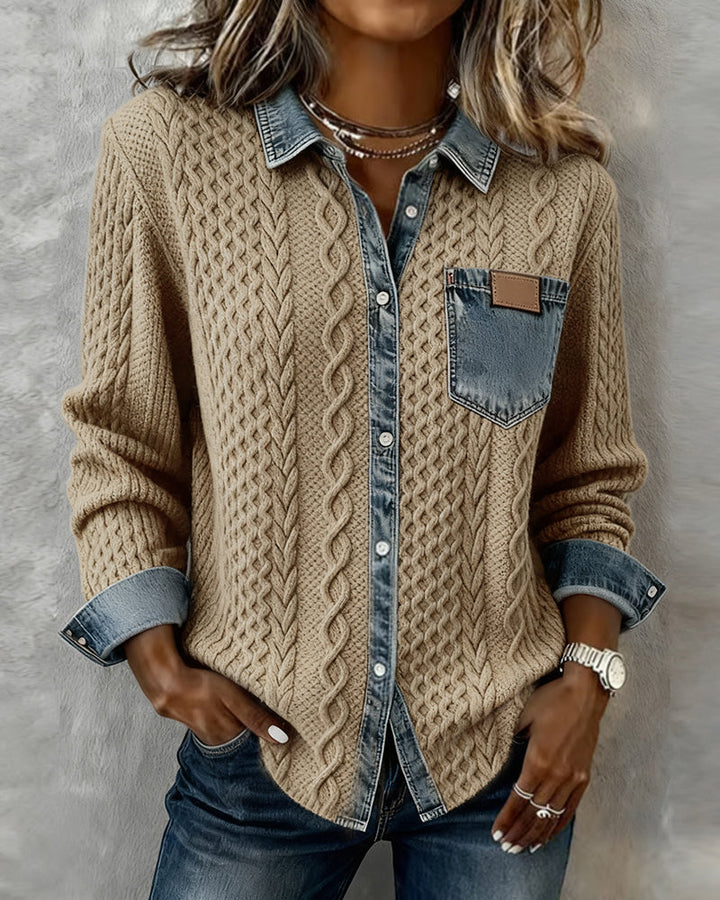 LUNA™ | Cotton Blend Knit Shirt