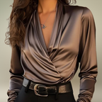 ROSALYN | ELEGANT V-NECK TOP