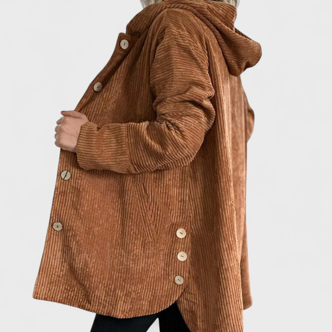 Cordia Luxe™ | Hooded Button Coat