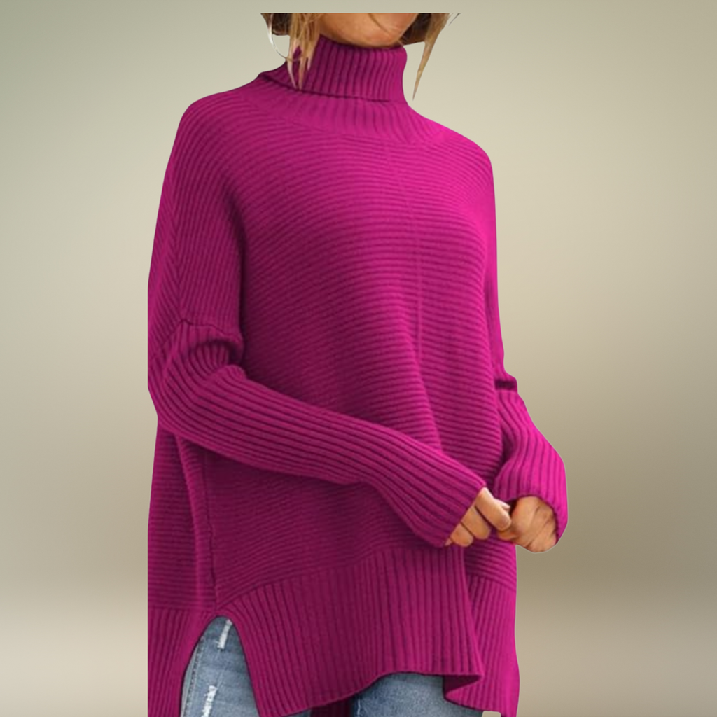 AERONWEN | RIBBED TURTLENECK KNIT JUMPER