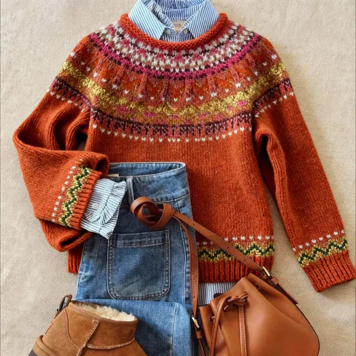 Simona™ | Chic Vintage Knit Jumper