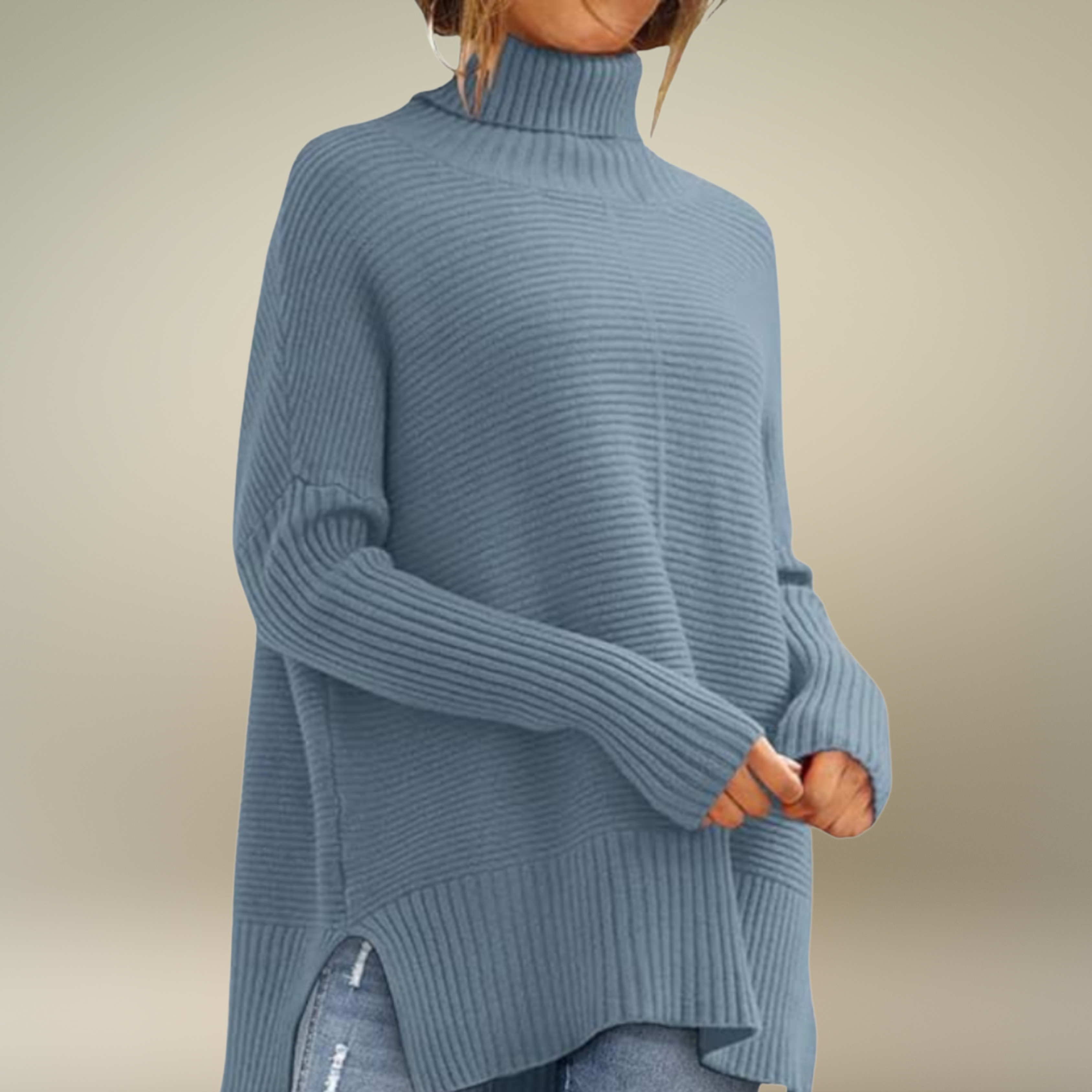 AERONWEN | RIBBED TURTLENECK KNIT JUMPER