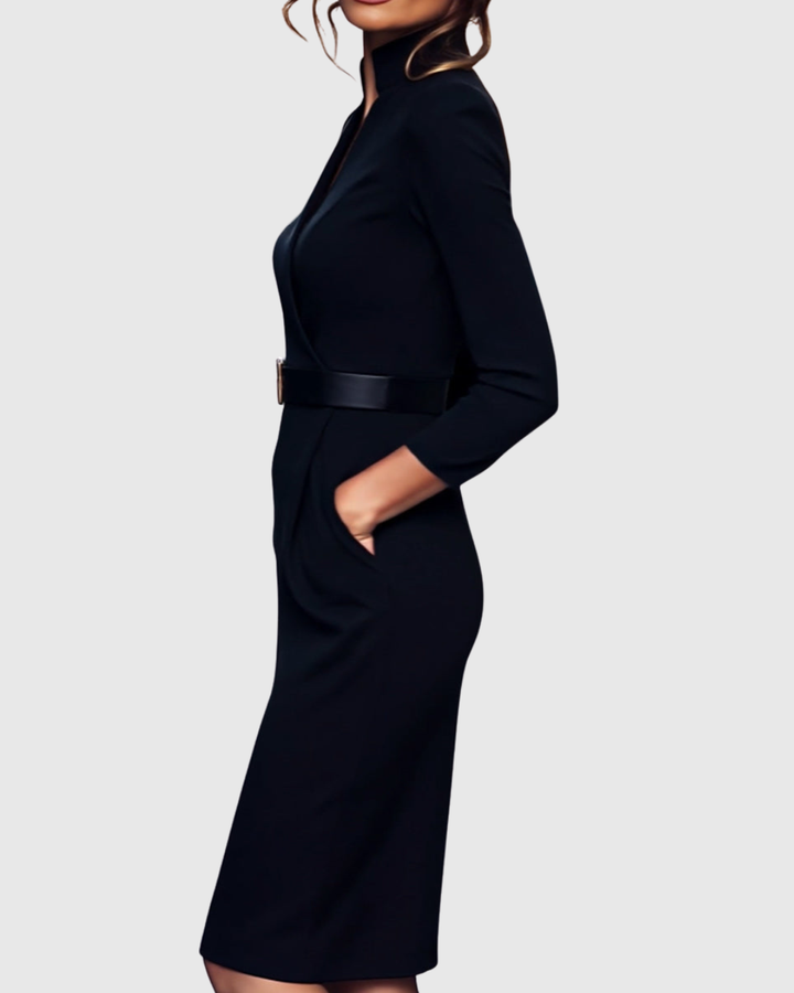 CLARIBEL | REFINED MIDI DRESS