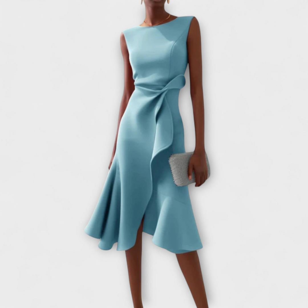 ARIANA | PLEATED MIDI DRESS
