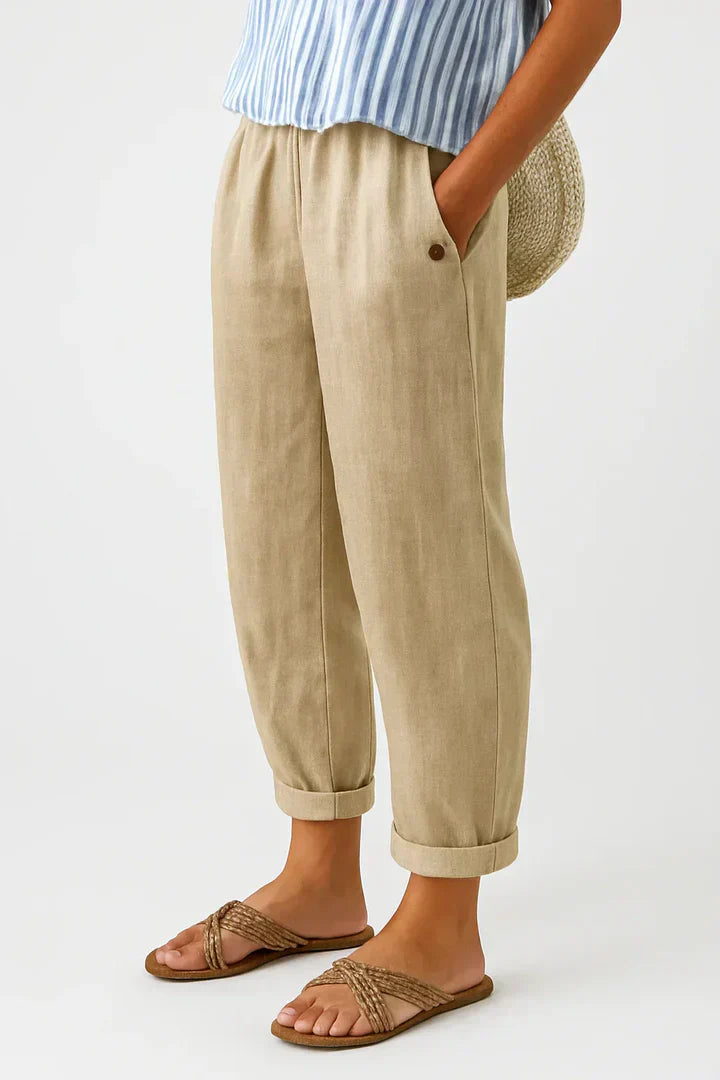 Laura | Timeless Linen-Cotton Trousers