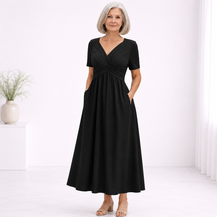 Viola | Midi Dress with Tummy Control