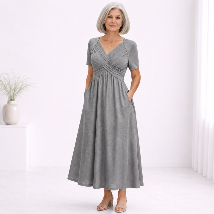 Viola | Midi Dress with Tummy Control