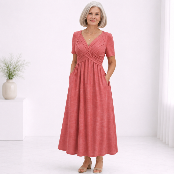 Viola | Midi Dress with Tummy Control