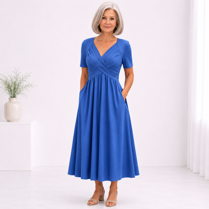 Viola | Midi Dress with Tummy Control