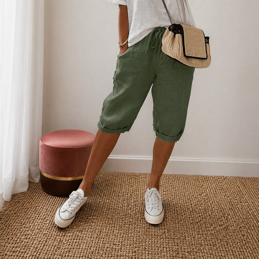 Grace | Light Cotton-Linen Shorts