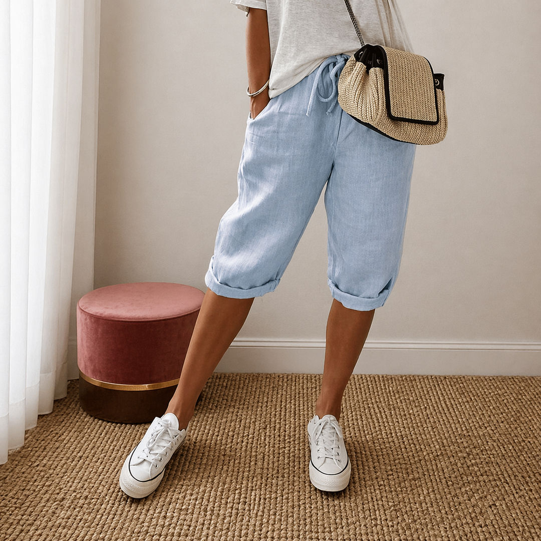 Grace | Light Cotton-Linen Shorts