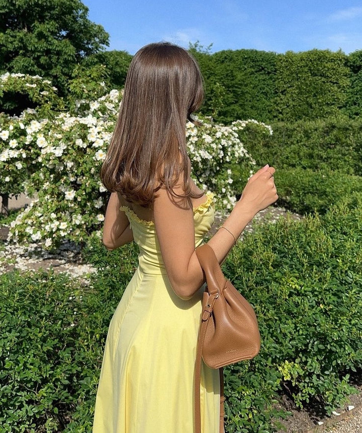 Loisa | Lemon Corset Fit Midi Dress