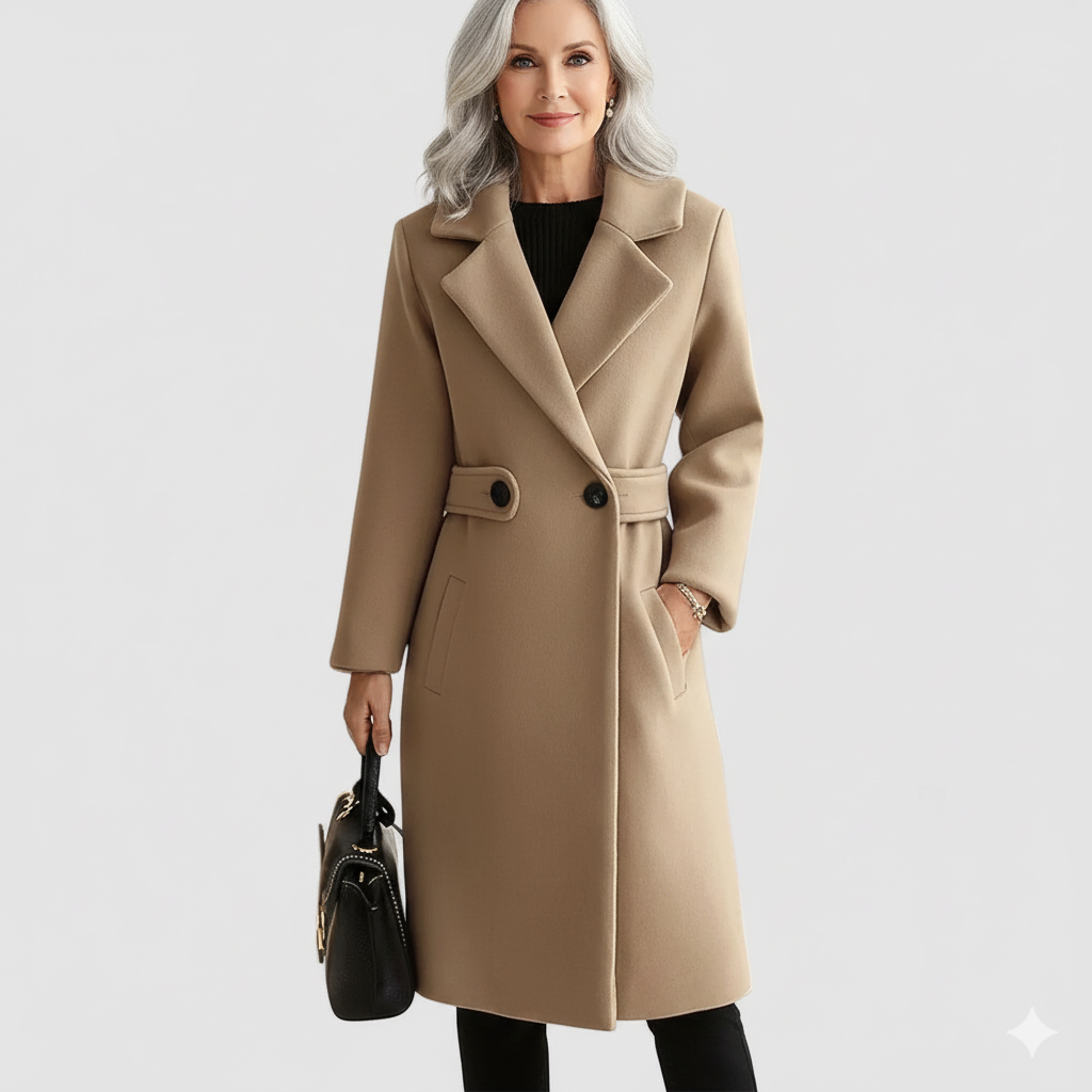 Clara - Wool Coat with Belt