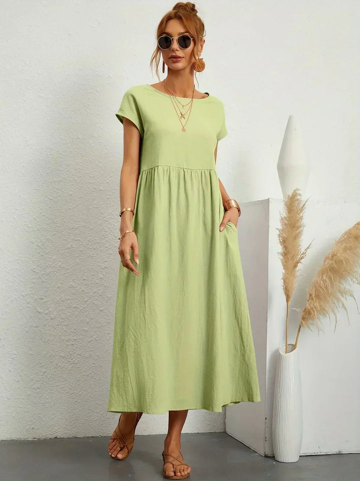 Gabrielle — Flowing Midi Dress with Timeless Elegance