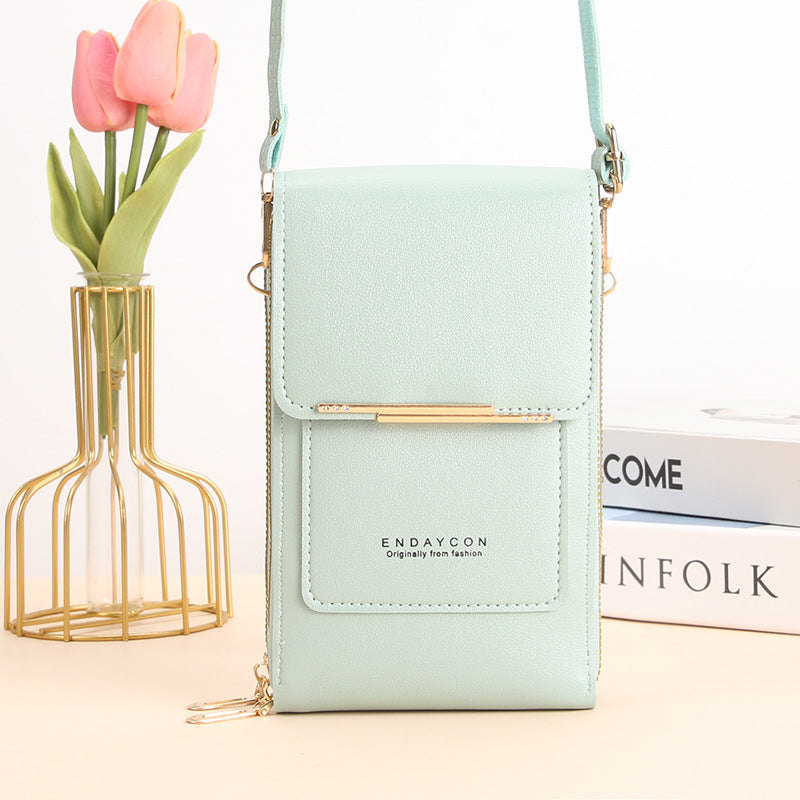 CORA™ | Refined Phone Messenger Bag With Touchscreen