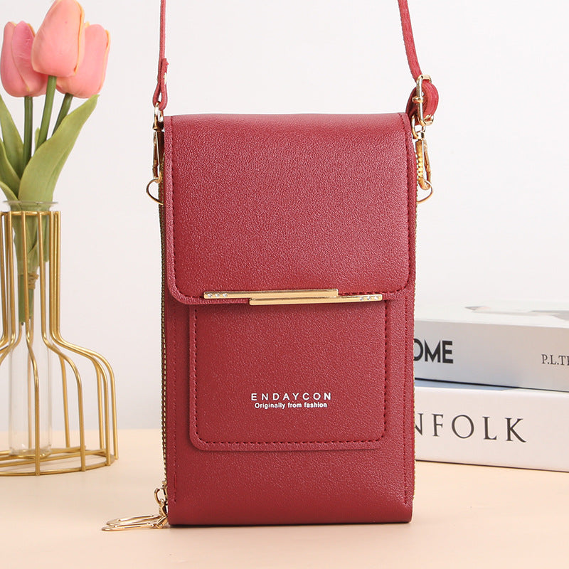 CORA™ | Refined Phone Messenger Bag With Touchscreen