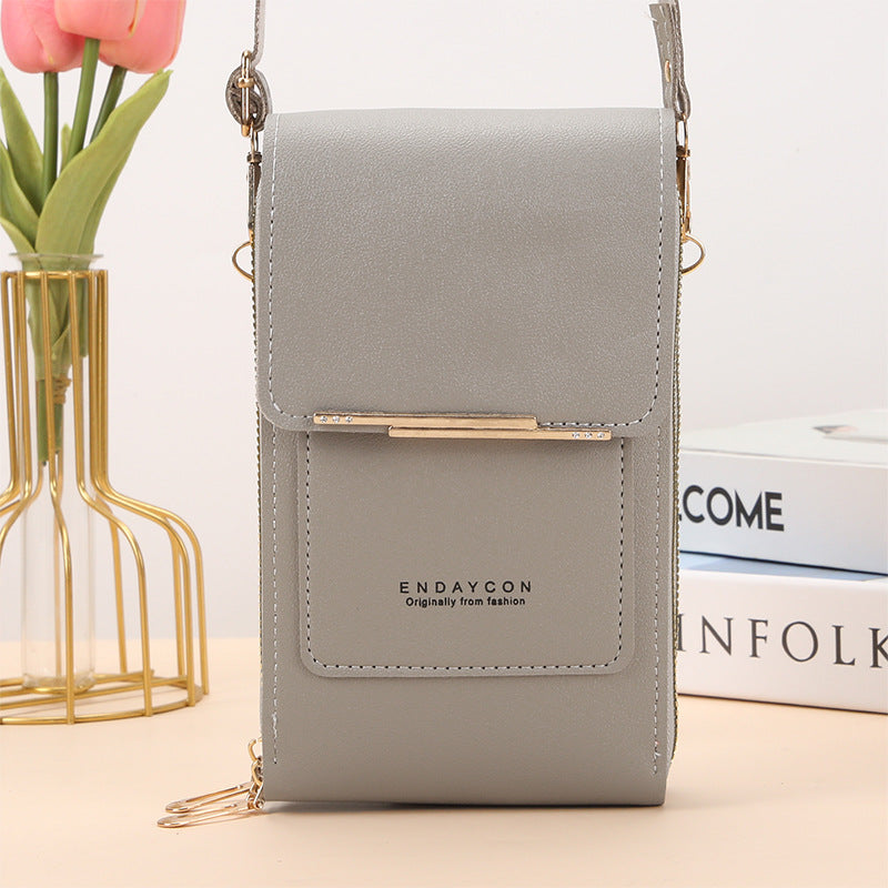 CORA™ | Refined Phone Messenger Bag With Touchscreen