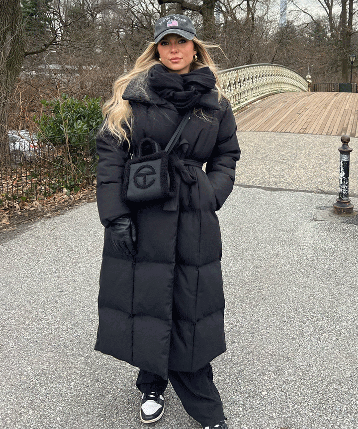 Zimara | Long Quilted Winter Jacket for Women