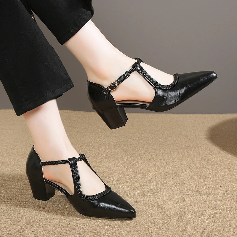 Vivienne | Classic T-Strap Shoes