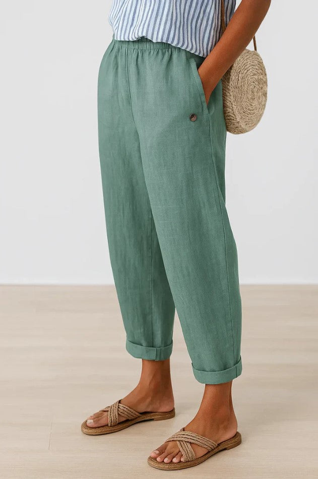 Laura | Timeless Linen-Cotton Trousers