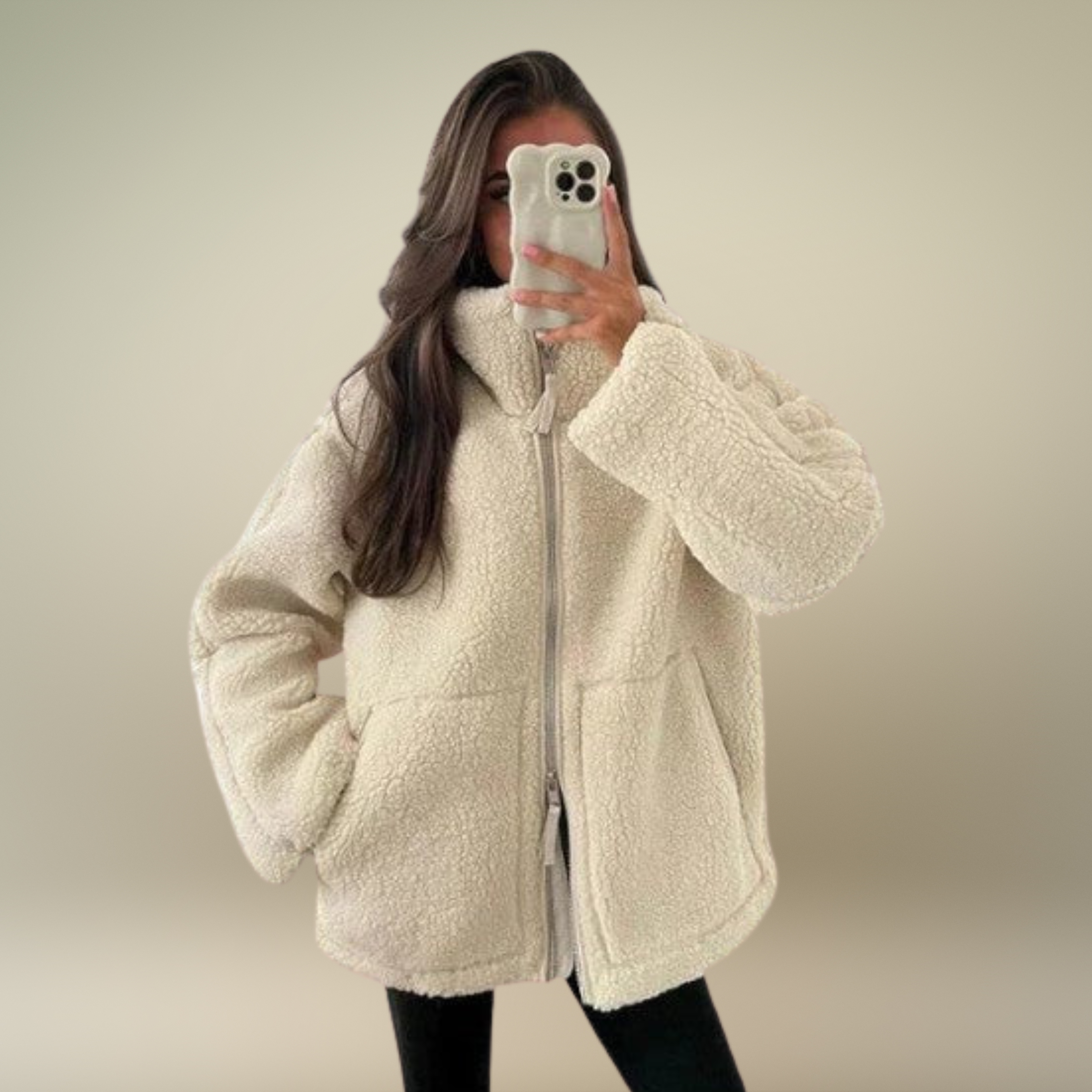 Olivia - Oversized Teddy Jacket