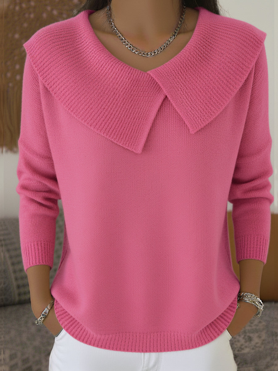 Lucy | Warm Knit with Soft Collar