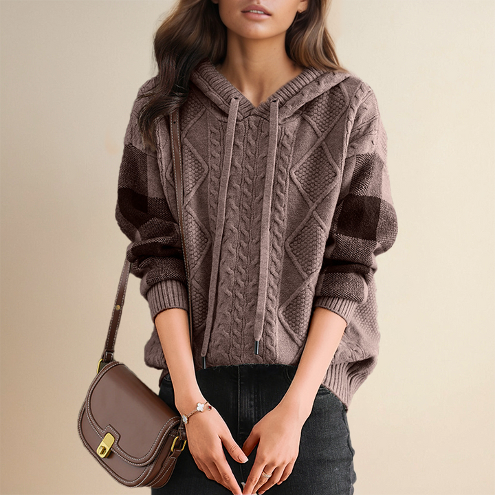 WARRINA | JACQUARD HOODED JUMPER