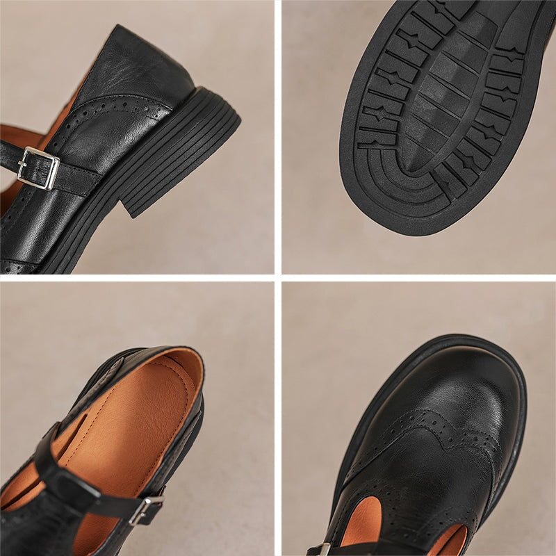 Zayana™ - Elegant Mary Jane Leather Shoes
