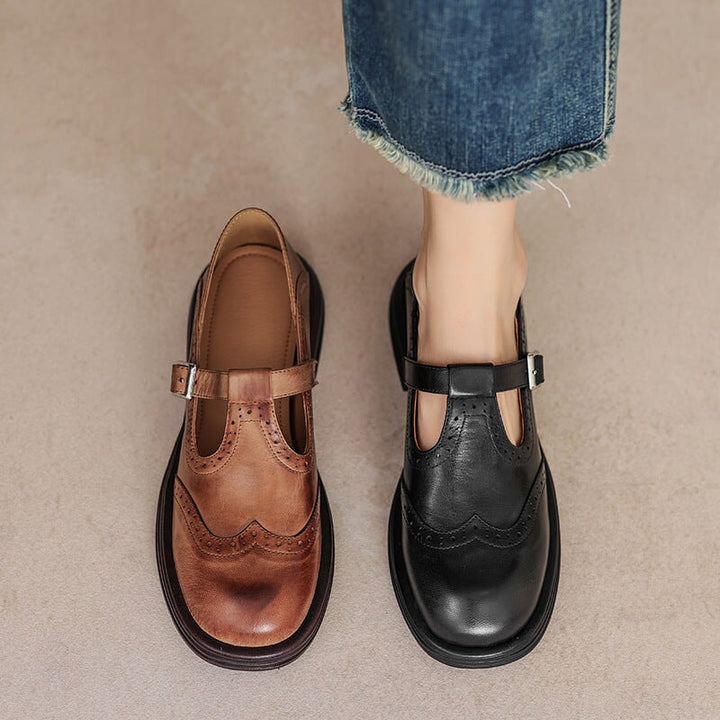 Zayana™ - Elegant Mary Jane Leather Shoes