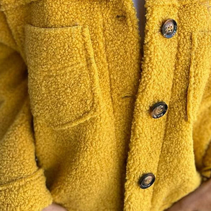 Elsbeth™ | Cosy Button-Up Teddy Jacket